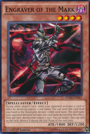 Engraver of the Mark [BOSH-EN041] Common Yu-Gi-Oh!