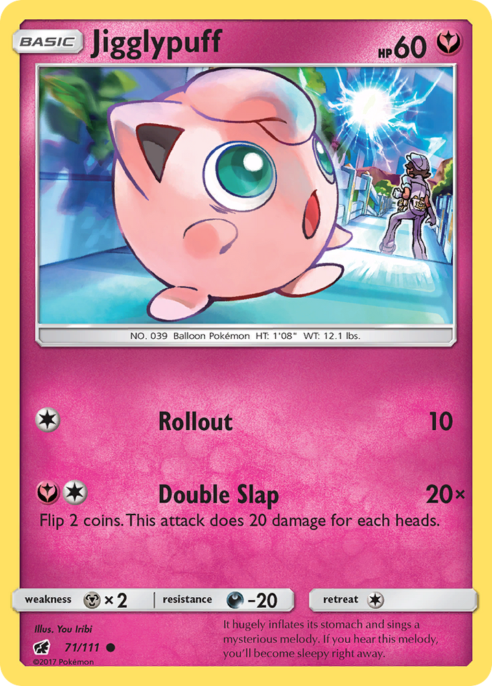 Jigglypuff (71/111) [Sun & Moon: Crimson Invasion] Pokémon