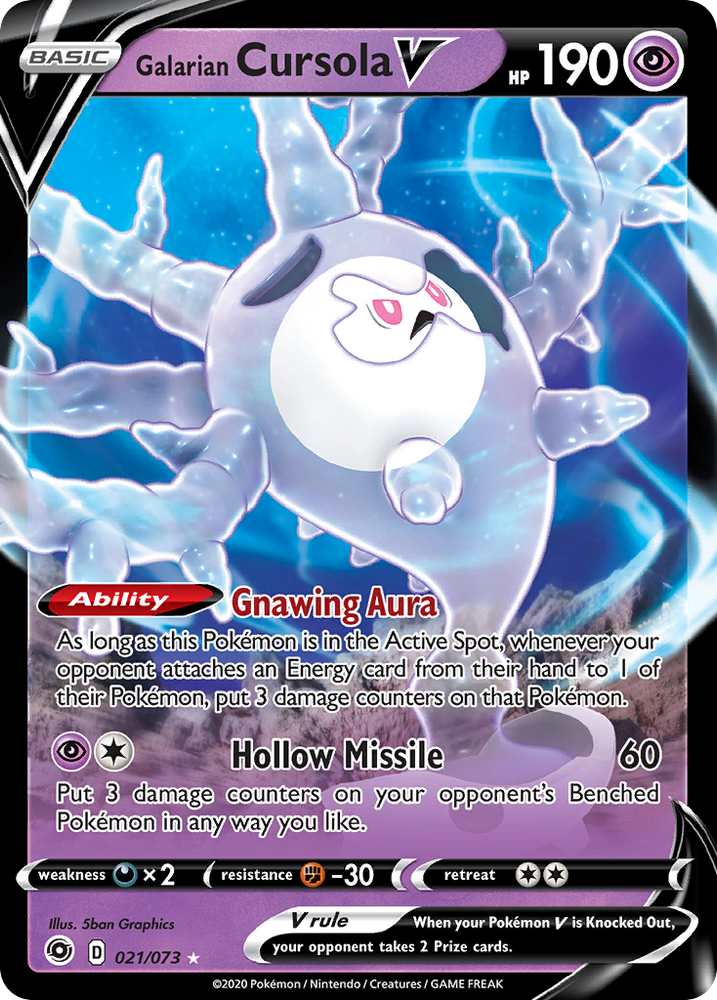 Galarian Cursola V (021/073) [Sword & Shield: Champion's Path] Pokémon
