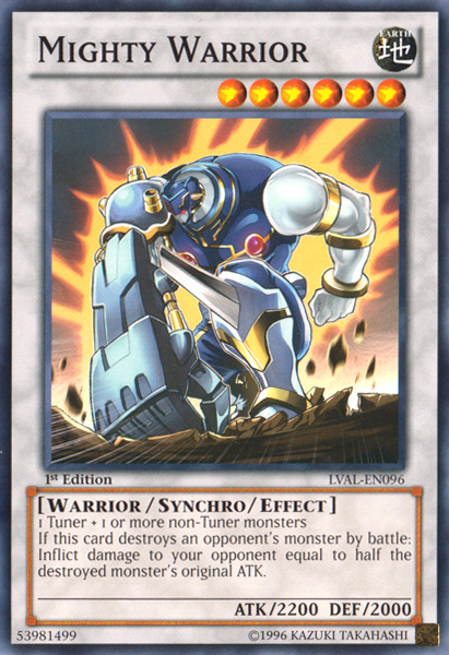 Mighty Warrior [LVAL-EN096] Common Yu-Gi-Oh!