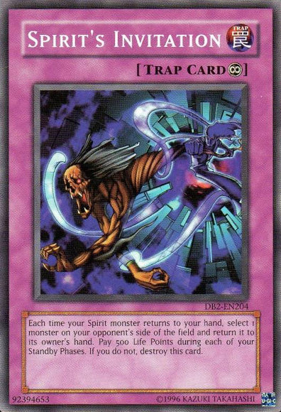 Spirit's Invitation [DB2-EN204] Common Yu-Gi-Oh!