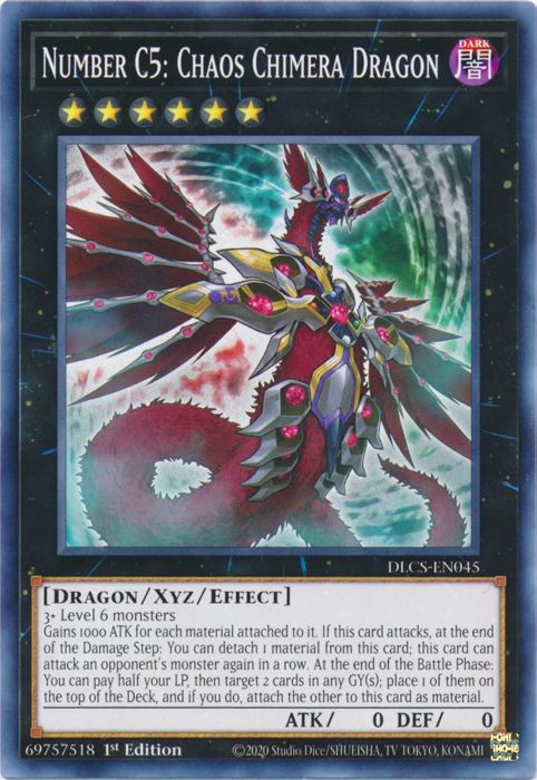 Number C5: Chaos Chimera Dragon [DLCS-EN045] Common Yu-Gi-Oh!