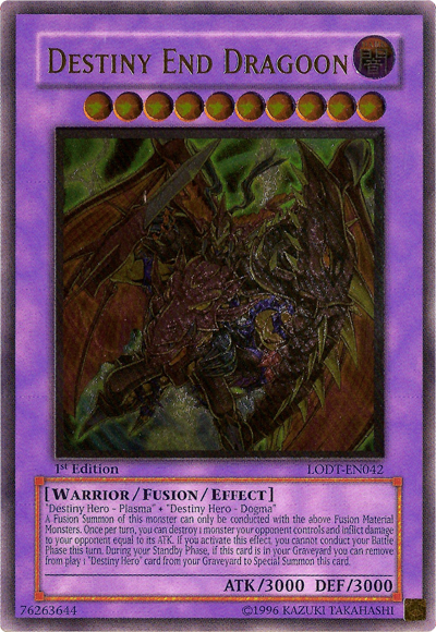 Destiny End Dragoon [LODT-EN042] Ultimate Rare Yu-Gi-Oh!