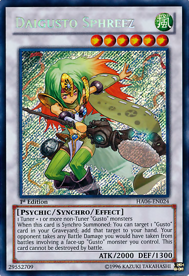 Daigusto Sphreez [HA06-EN024] Secret Rare Yu-Gi-Oh!
