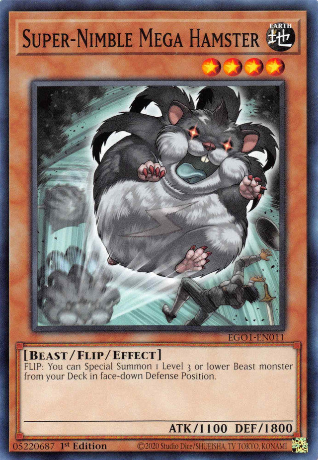Super-Nimble Mega Hamster [EGO1-EN011] Common Yu-Gi-Oh!
