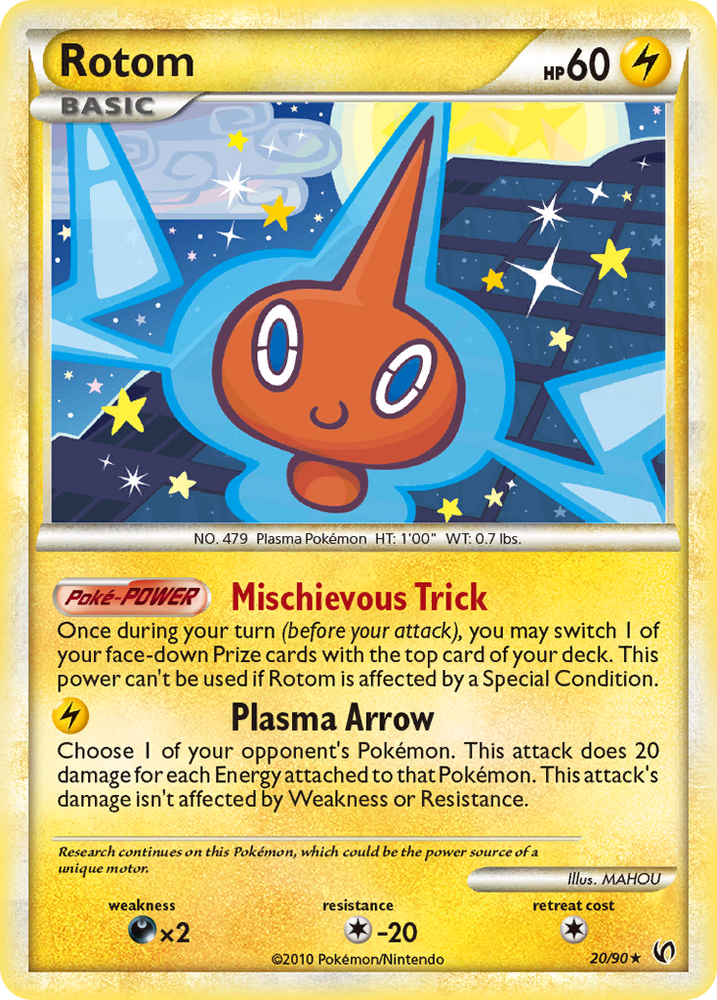 Rotom (20/90) [HeartGold & SoulSilver: Undaunted] Pokémon