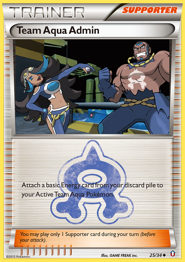 Team Aqua Admin (25/34) [XY: Double Crisis] Pokémon