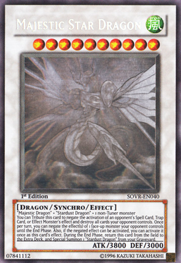 Majestic Star Dragon [SOVR-EN040] Ghost Rare Yu-Gi-Oh!