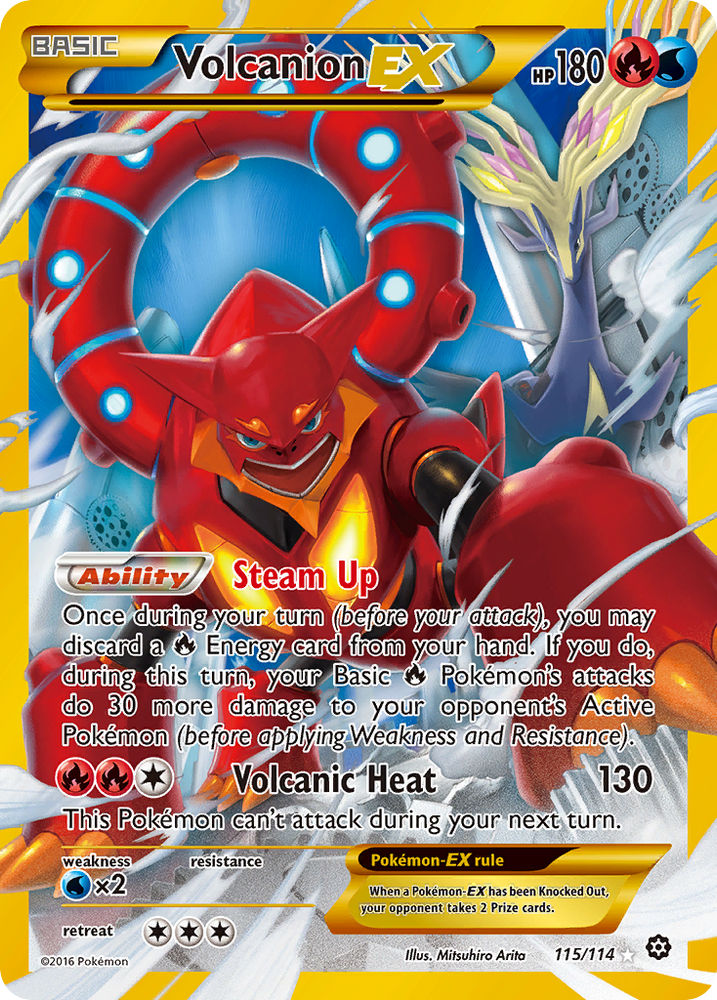 Volcanion EX (115/114) [XY: Steam Siege] Pokémon