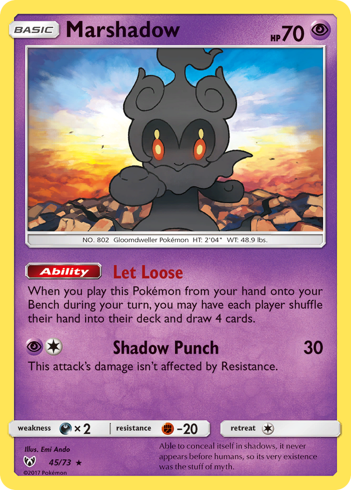 Marshadow (45/73) [Sun & Moon: Shining Legends] Pokémon