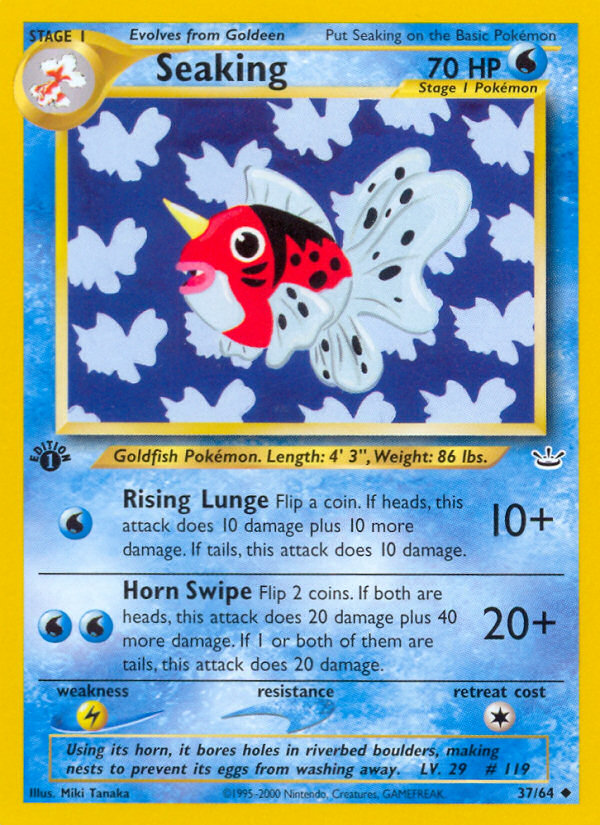 Seaking (37/64) [Neo Revelation 1st Edition] Pokémon
