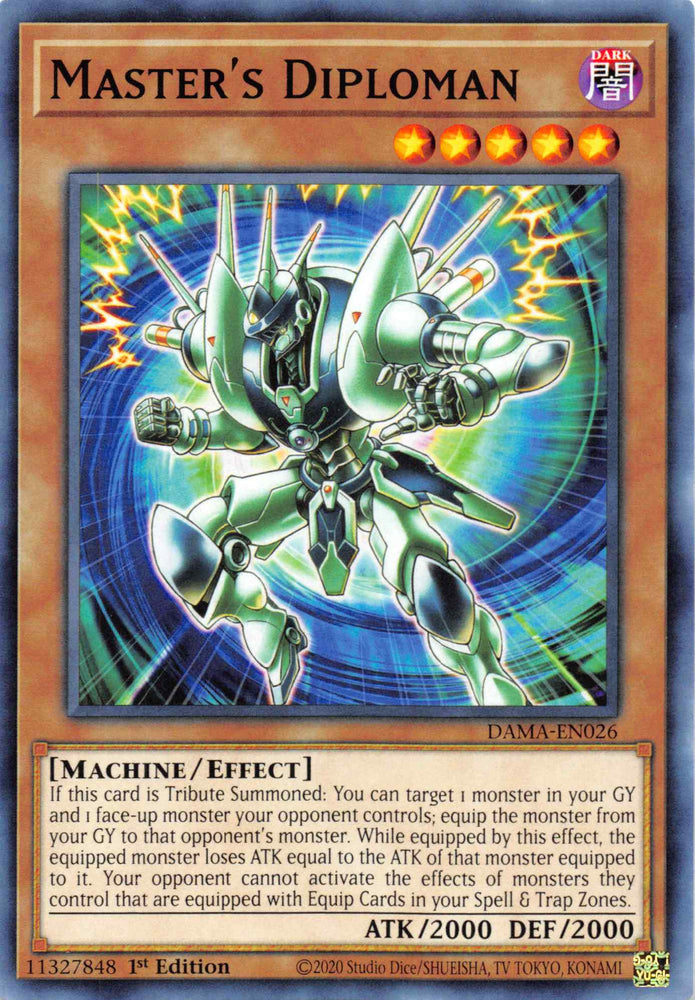 Master's Diploman [DAMA-EN026] Common Yu-Gi-Oh!