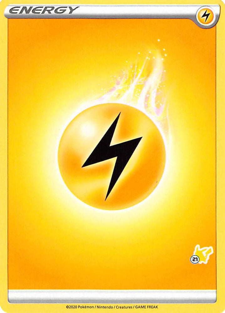 Lightning Energy (Pikachu Stamp #21) [Battle Academy 2022] Pokémon