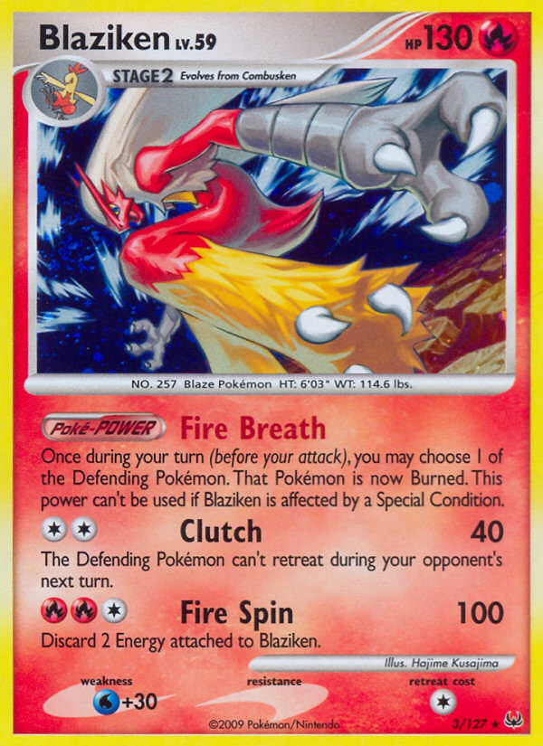 Blaziken (3/127) [Platinum: Base Set] Pokémon