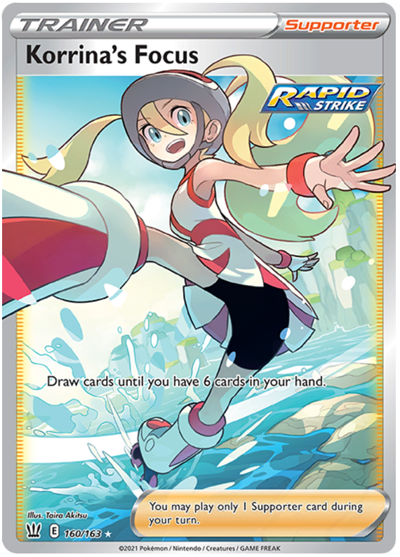 Korrina's Focus (160/163) [Sword & Shield: Battle Styles] Pokémon