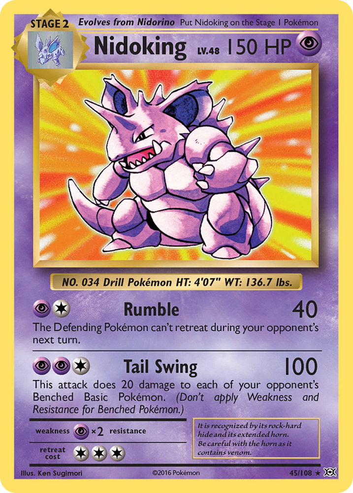 Nidoking (45/108) [XY: Evolutions] Pokémon