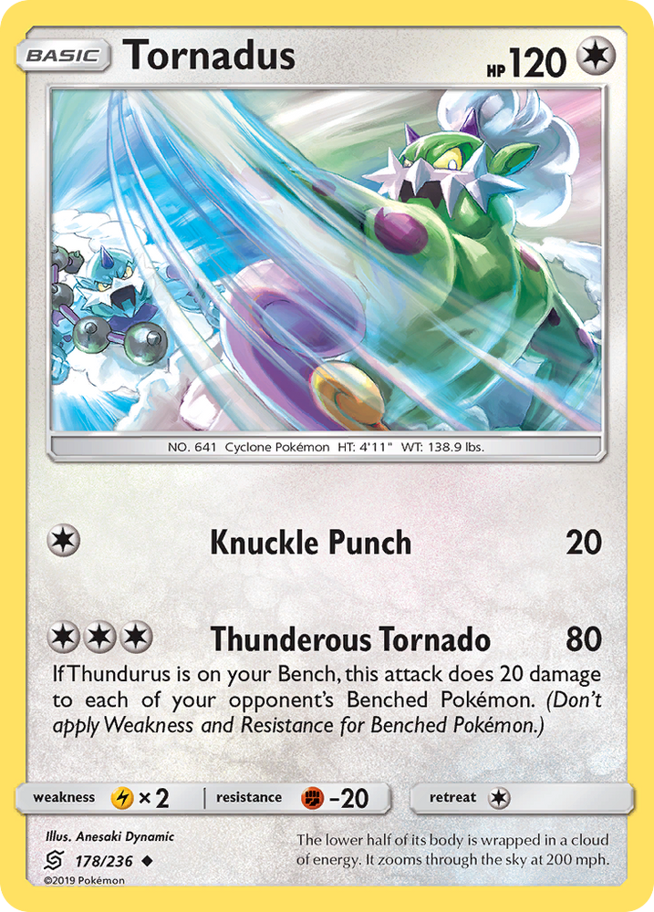 Tornadus (178/236) [Sun & Moon: Unified Minds] Pokémon