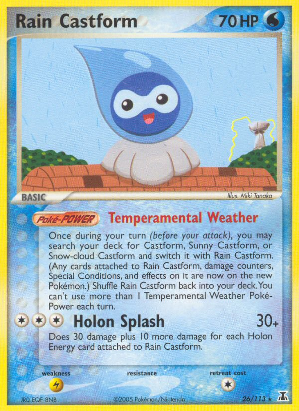 Rain Castform (26/113) [EX: Delta Species] Pokémon