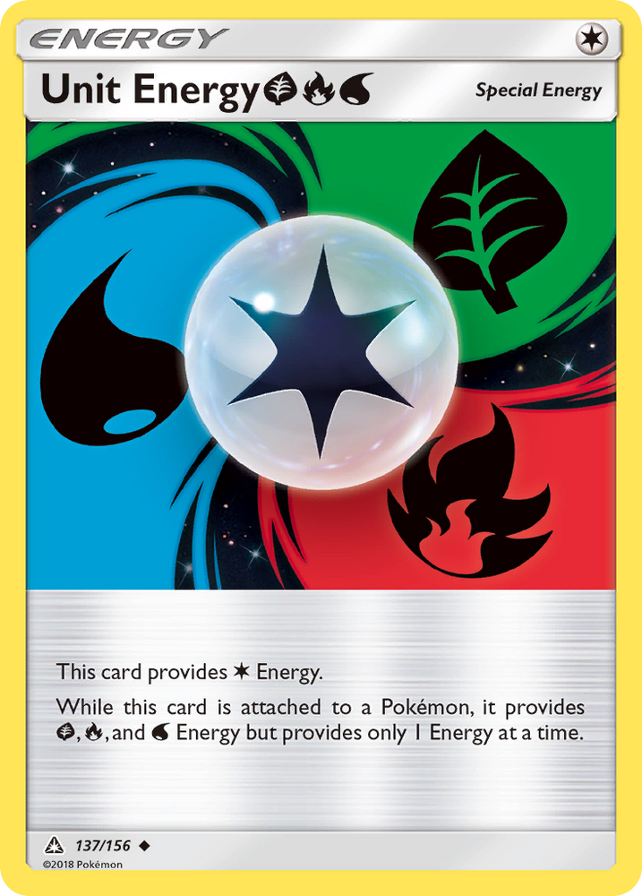 Unit Energy (137/156) (Grass, Fire, Water) [Sun & Moon: Ultra Prism] Pokémon