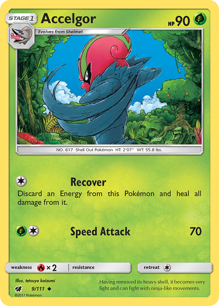 Accelgor (9/111) [Sun & Moon: Crimson Invasion] Pokémon