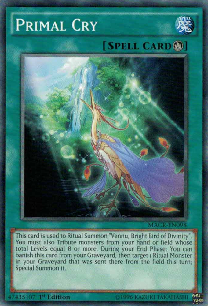 Primal Cry [MACR-EN098] Common Yu-Gi-Oh!