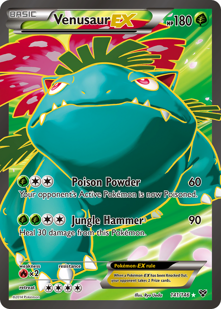 Venusaur EX (141/146) [XY: Base Set] Pokémon