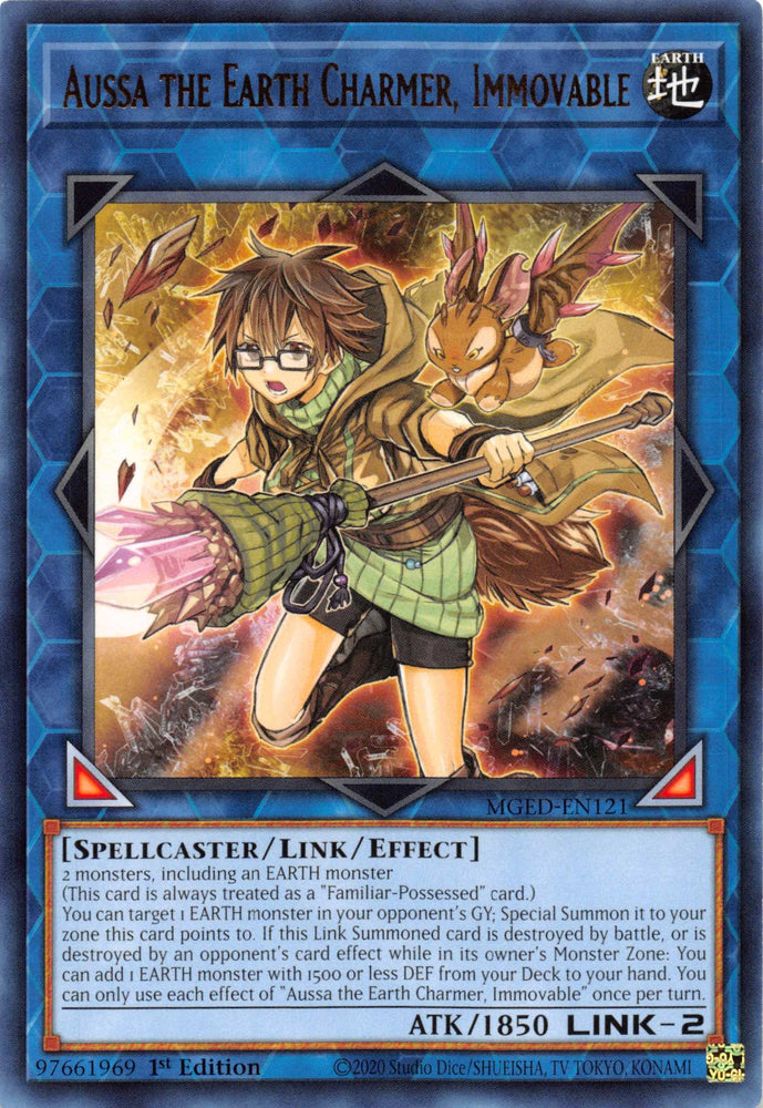 Aussa the Earth Charmer, Immovable [MGED-EN121] Rare Yu-Gi-Oh!