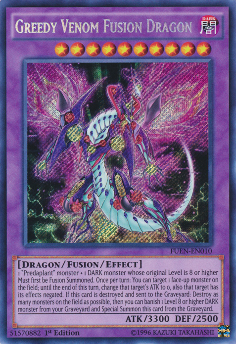 Greedy Venom Fusion Dragon [FUEN-EN010] Secret Rare Yu-Gi-Oh!