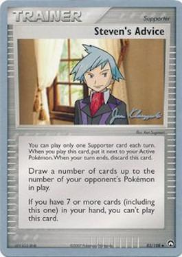 Steven's Advice (83/108) (Psychic Lock - Jason Klaczynski) [World Championships 2008] Pokémon