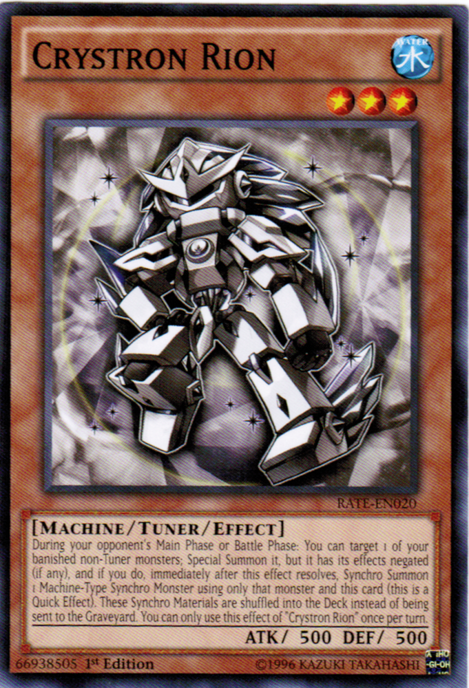 Crystron Rion [RATE-EN020] Common Yu-Gi-Oh!