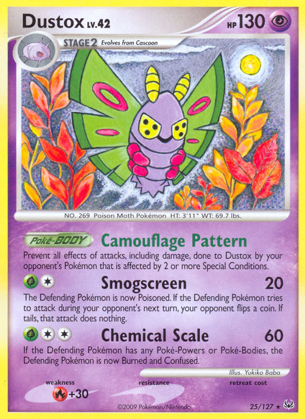 Dustox (25/127) [Platinum: Base Set] Pokémon