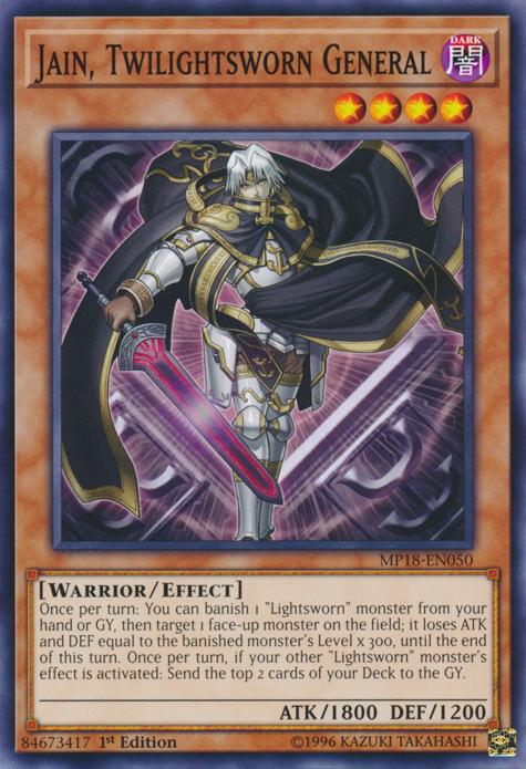 Jain, Twilightsworn General [MP18-EN050] Common Yu-Gi-Oh!