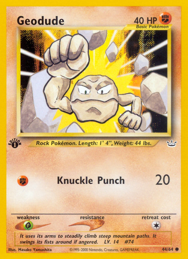 Geodude (44/64) [Neo Revelation 1st Edition] Pokémon