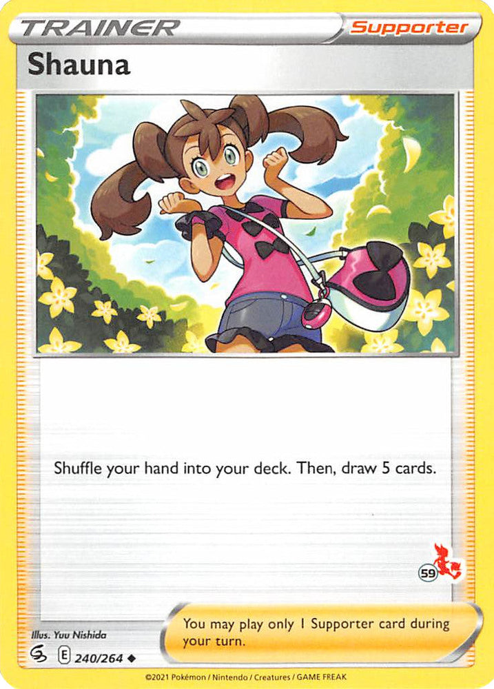 Shauna (240/264) (Cinderace Stamp #59) [Battle Academy 2022] Pokémon