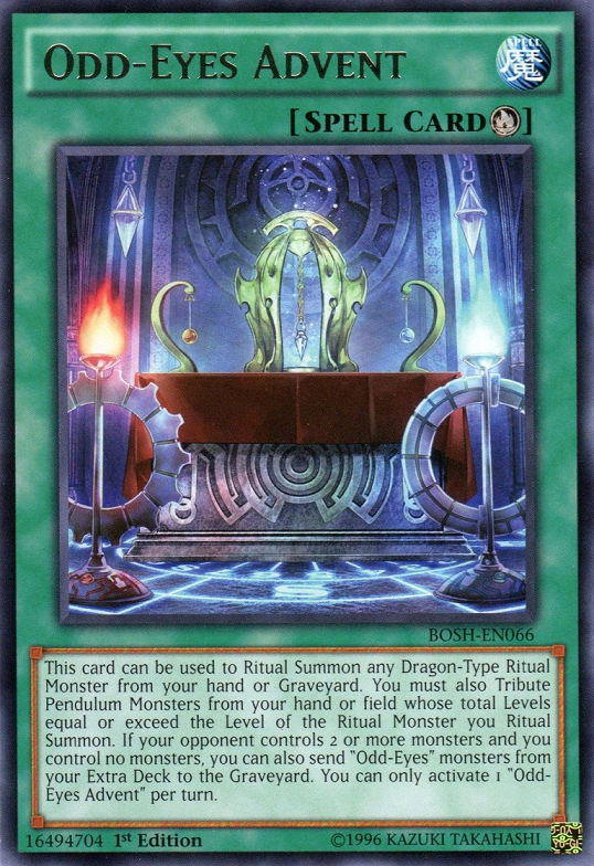 Odd-Eyes Advent [BOSH-EN066] Rare Yu-Gi-Oh!