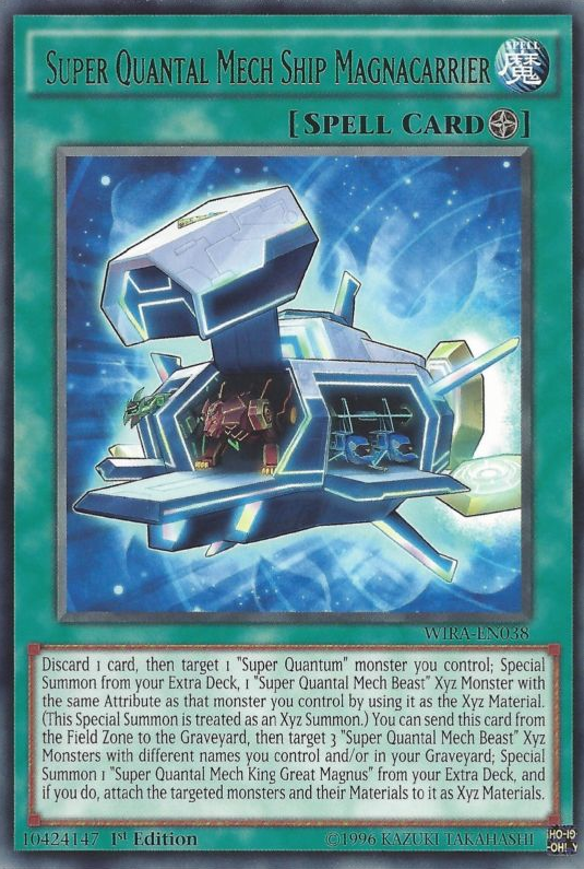 Super Quantal Mech Ship Magnacarrier [WIRA-EN038] Rare Yu-Gi-Oh!