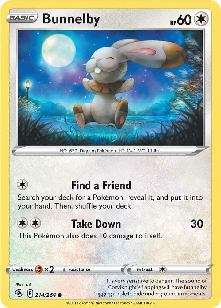 Bunnelby (214/264) [Sword & Shield: Fusion Strike] Pokémon
