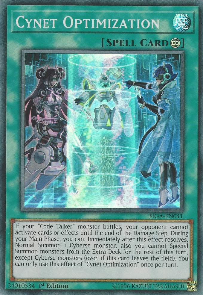 Cynet Optimization [FIGA-EN041] Super Rare Yu-Gi-Oh!