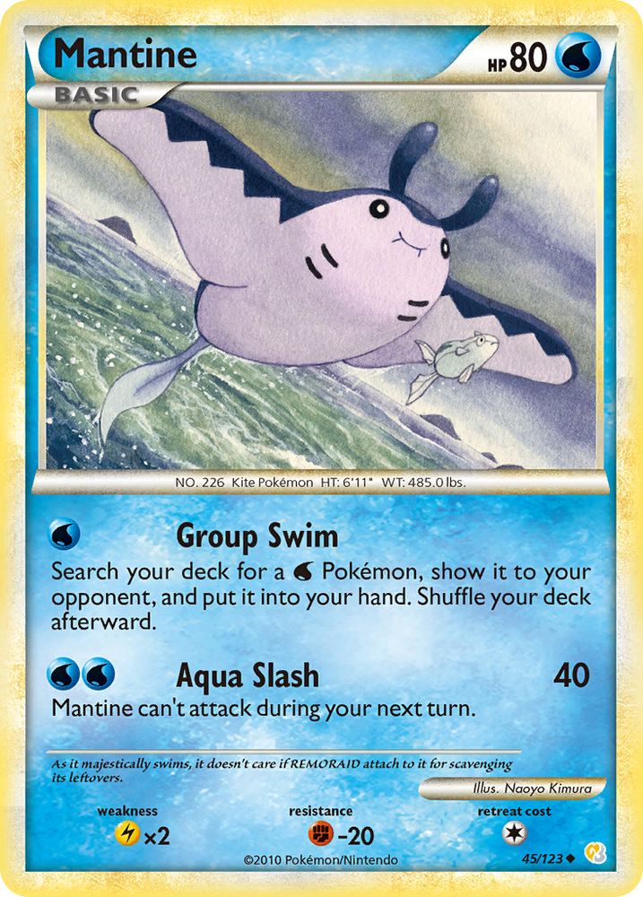 Mantine (45/123) [HeartGold & SoulSilver: Base Set] Pokémon