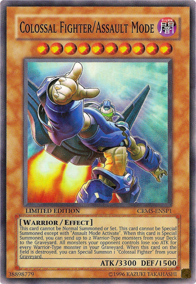 Colossal Fighter/Assault Mode [CRMS-ENSP1] Super Rare Yu-Gi-Oh!