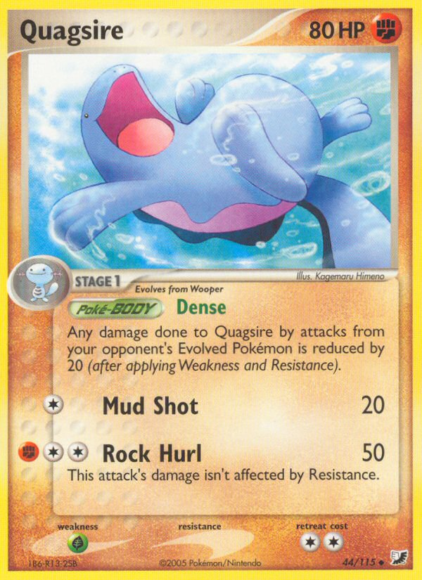 Quagsire (44/115) [EX: Unseen Forces] Pokémon