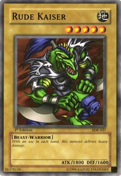 Rude Kaiser [SDK-027] Common Yu-Gi-Oh!