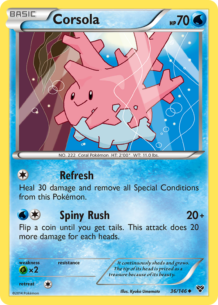 Corsola (36/146) [XY: Base Set] Pokémon