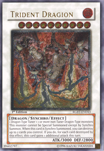 Trident Dragion [RGBT-EN043] Ultimate Rare Yu-Gi-Oh!