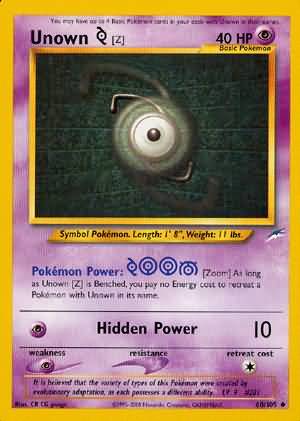 Unown [Z] (60/105) [Neo Destiny Unlimited] Pokémon