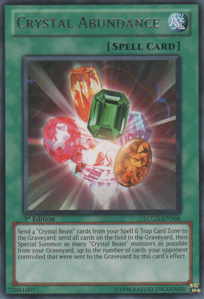 Crystal Abundance [LCGX-EN166] Rare Yu-Gi-Oh!
