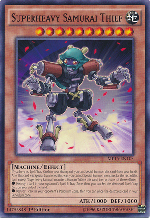 Superheavy Samurai Thief [MP16-EN108] Common Yu-Gi-Oh!