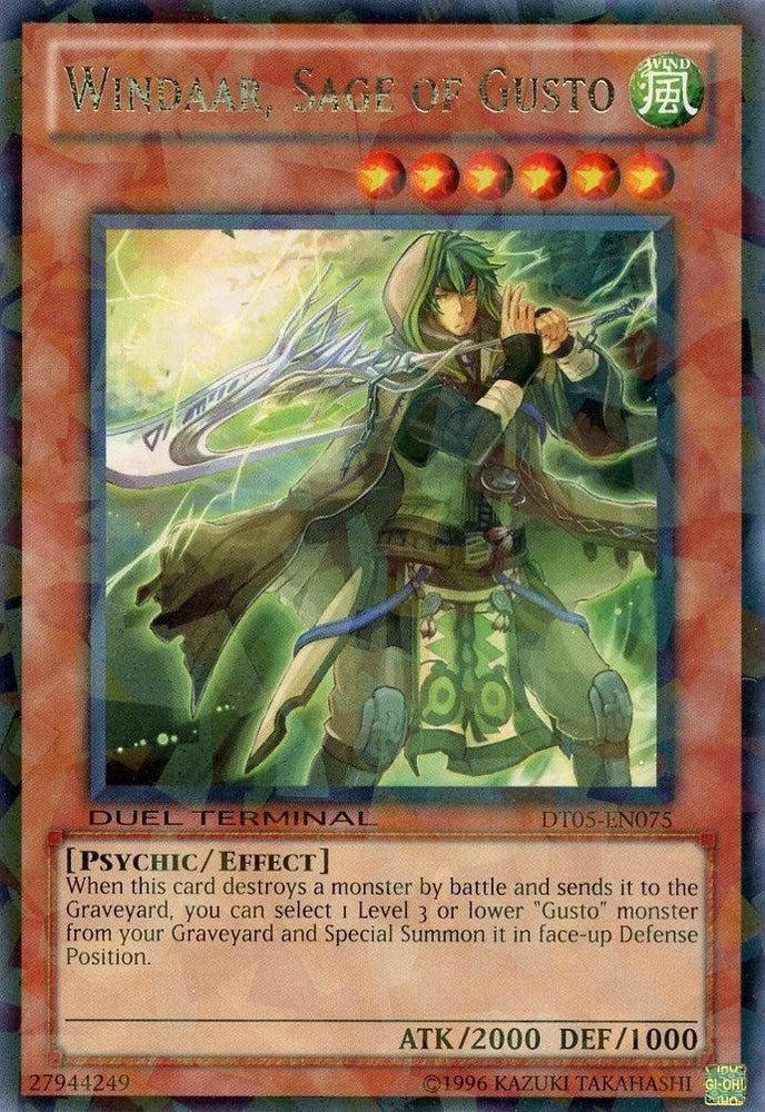 Windaar, Sage of Gusto [DT05-EN075] Rare Yu-Gi-Oh!