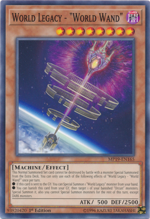 World Legacy - "World Wand" [MP19-EN165] Common Yu-Gi-Oh!