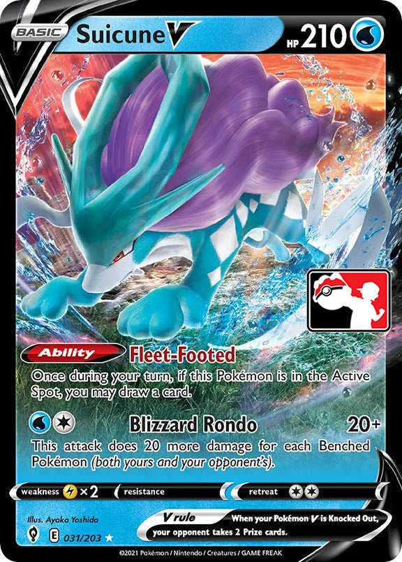 Suicune V (031/203) [Prize Pack Series One] Pokémon